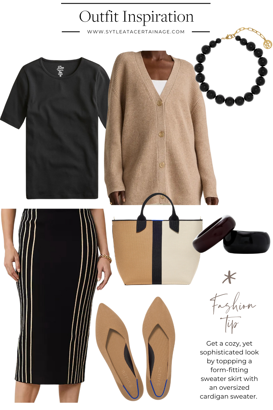 Sweater Skirt Outfit Inspiration
