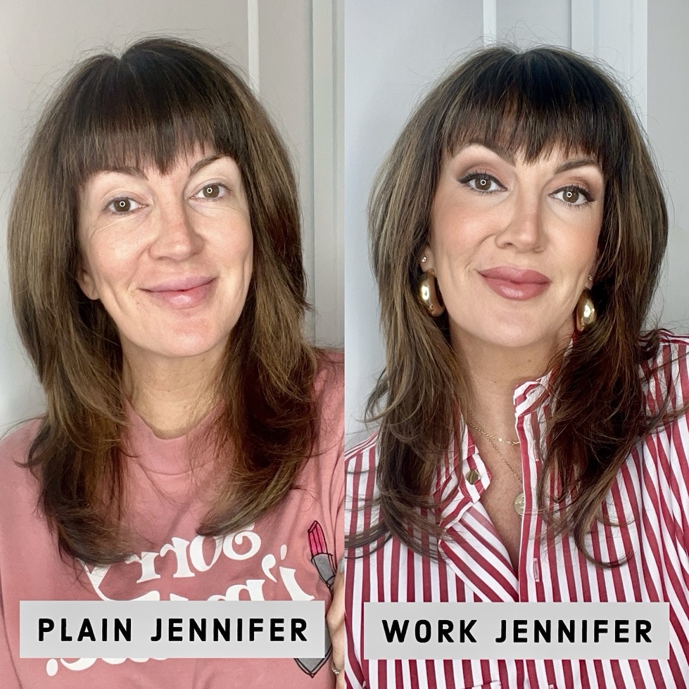 Professional Makeup Look before and after