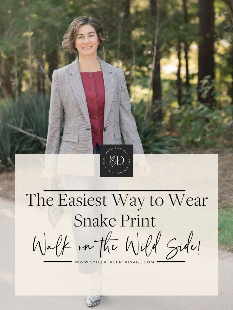 The Easiest Way to Wear Snake Print 