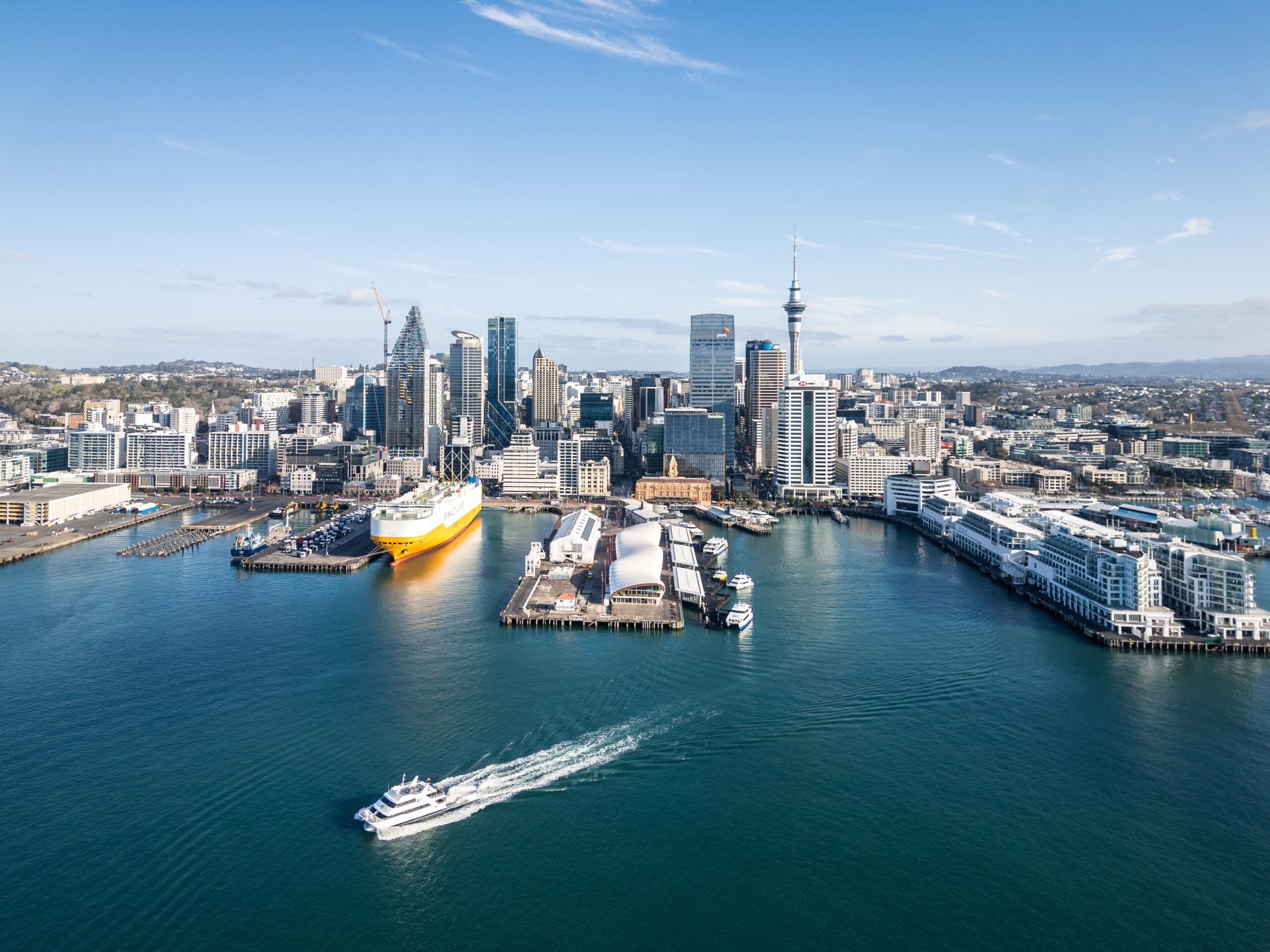 Auckland,,New,Zealand,-,August,14,2024:,Aerial,Drone,View Auckland,New,Zealand