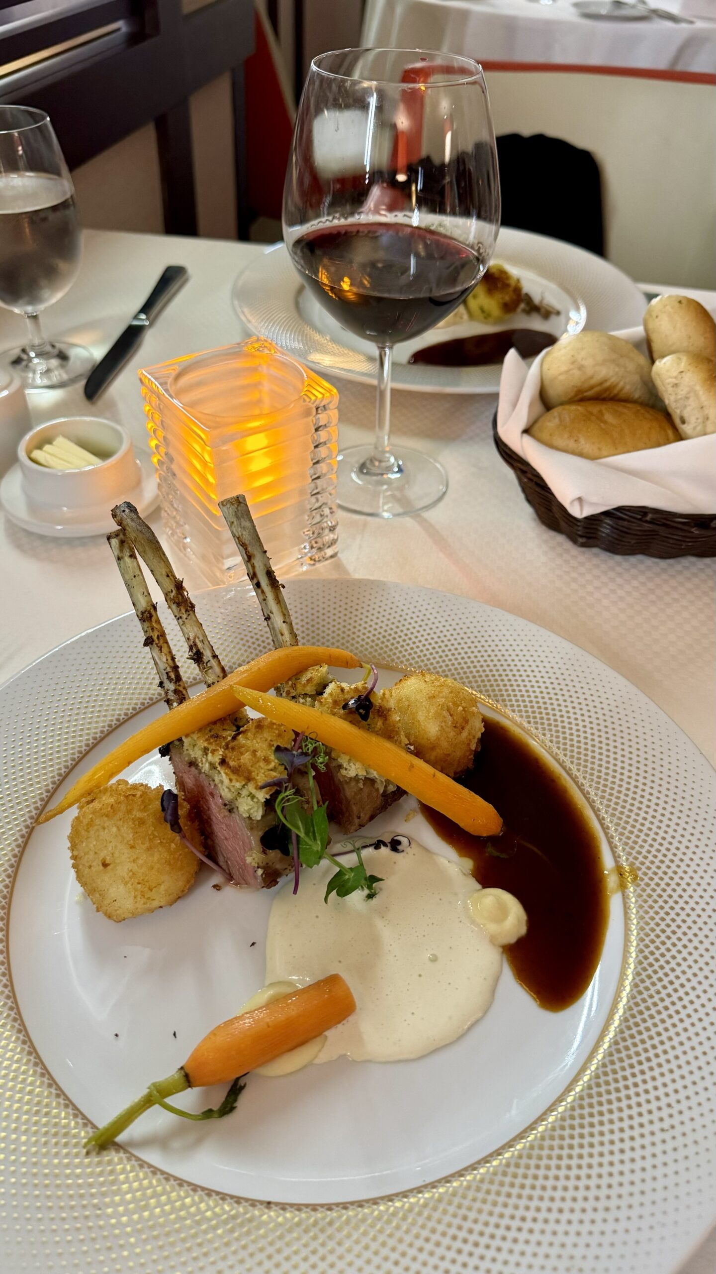 Mediterranean Cruise dinner lamb