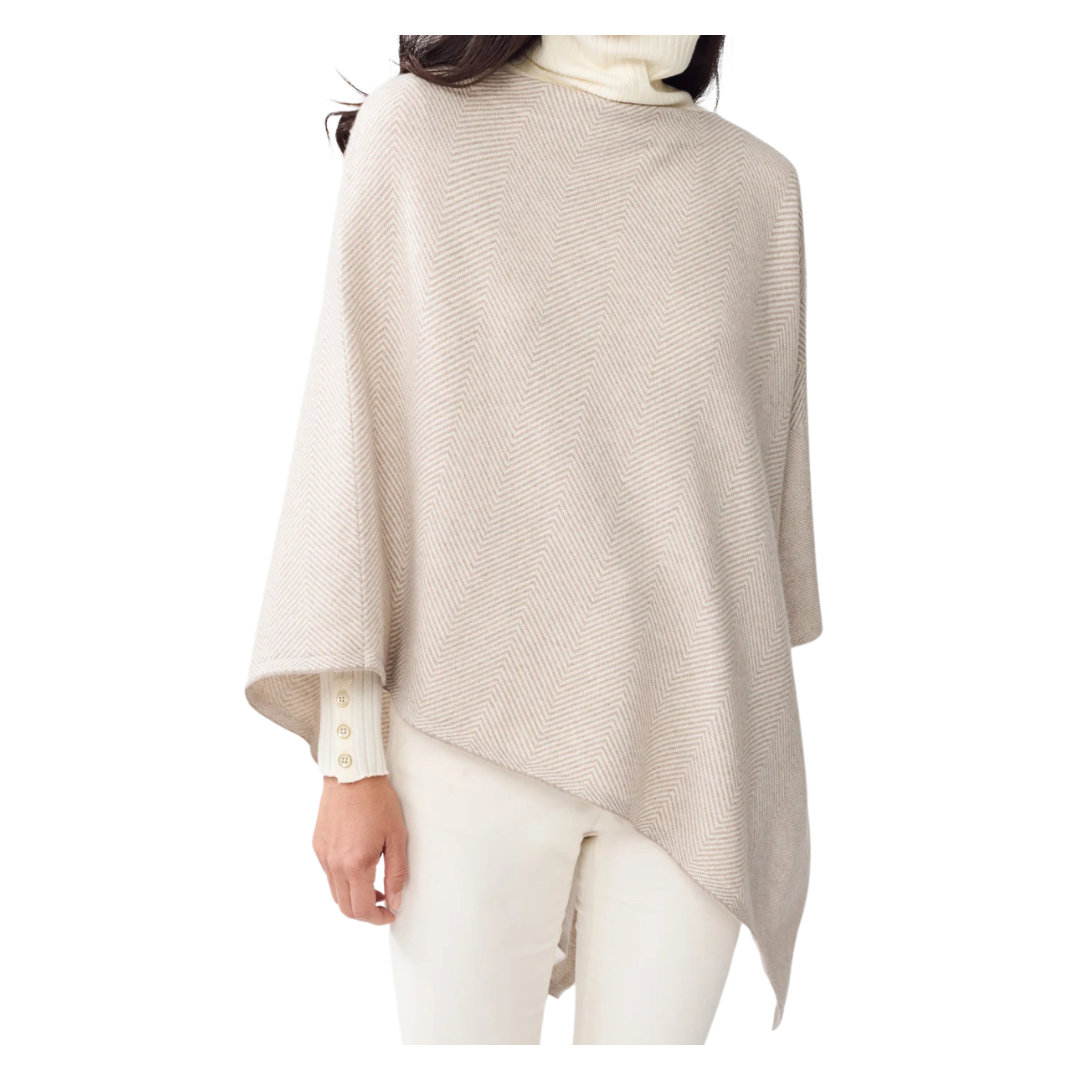 wool & cashmere poncho