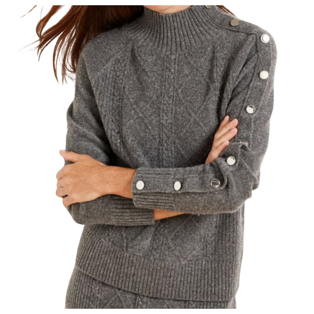 shoulder placket sweater