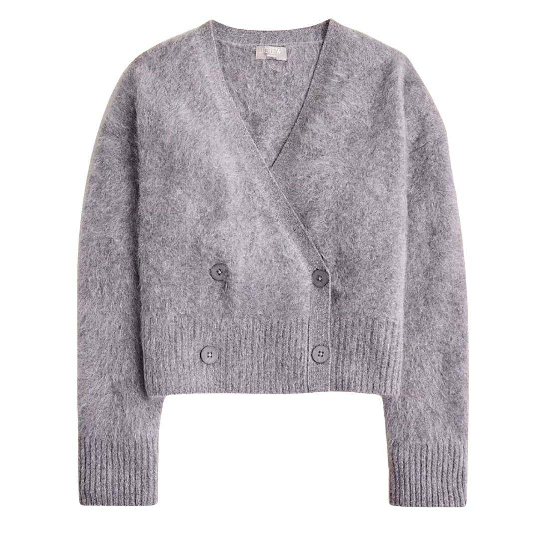 double breasted cardigan