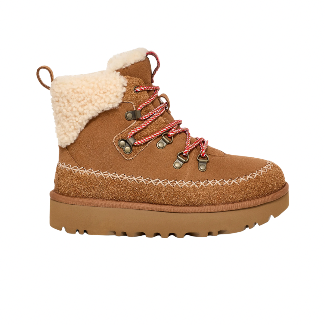 shearling hiking boots