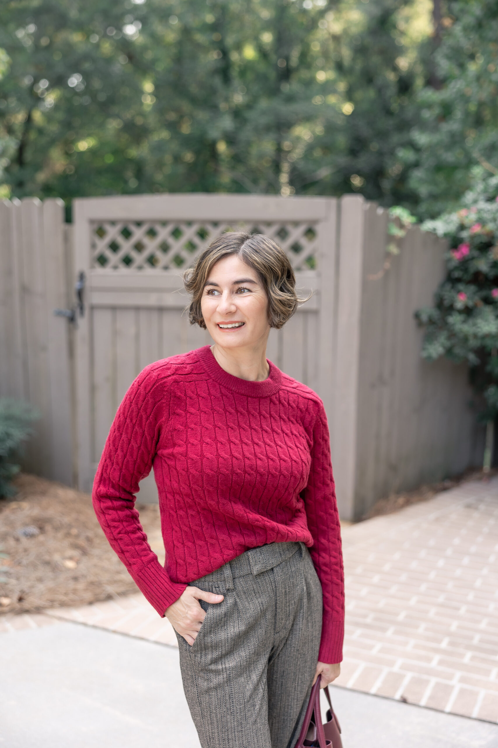 Herringbone Trousers fall look