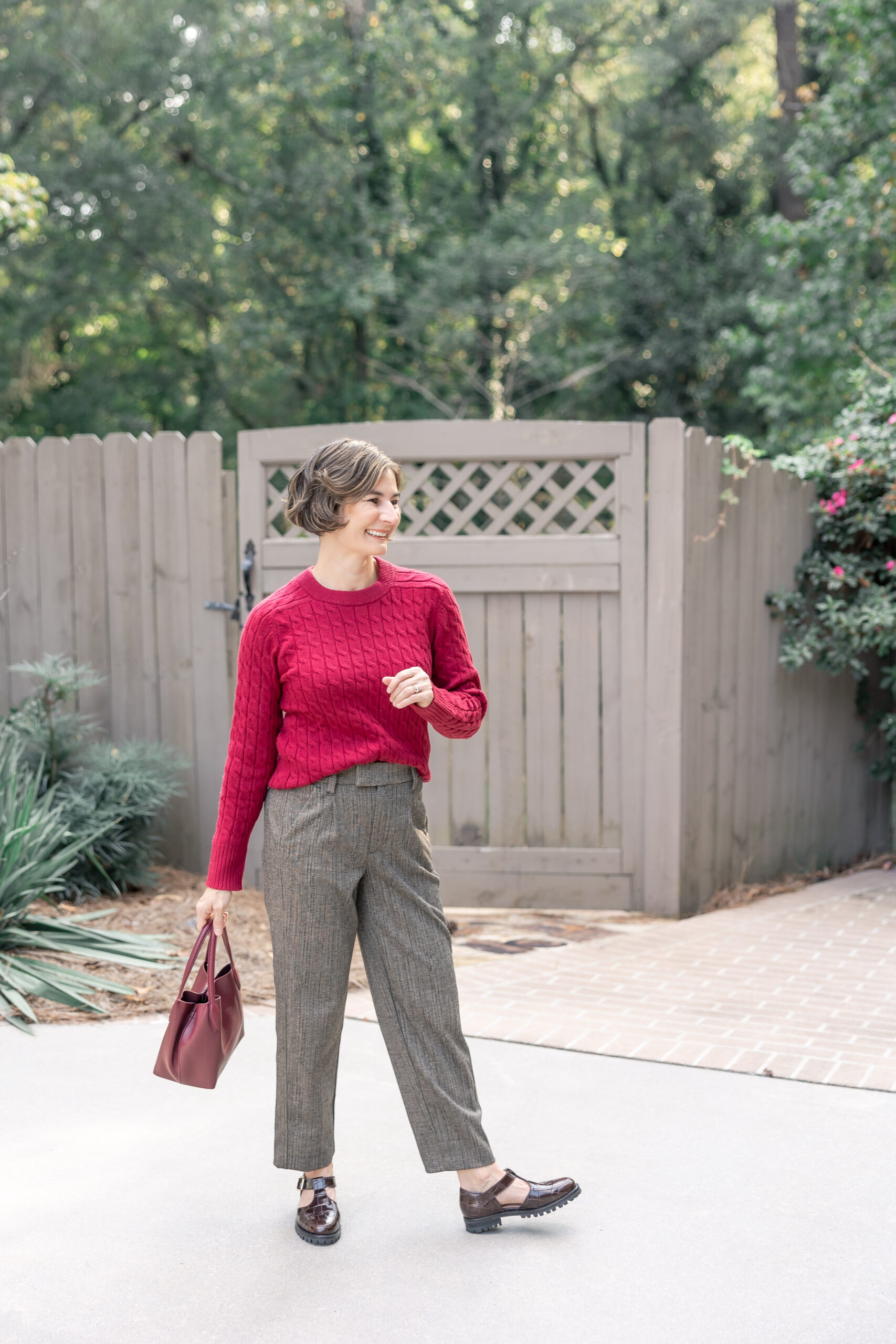 Herringbone Trousers fall style