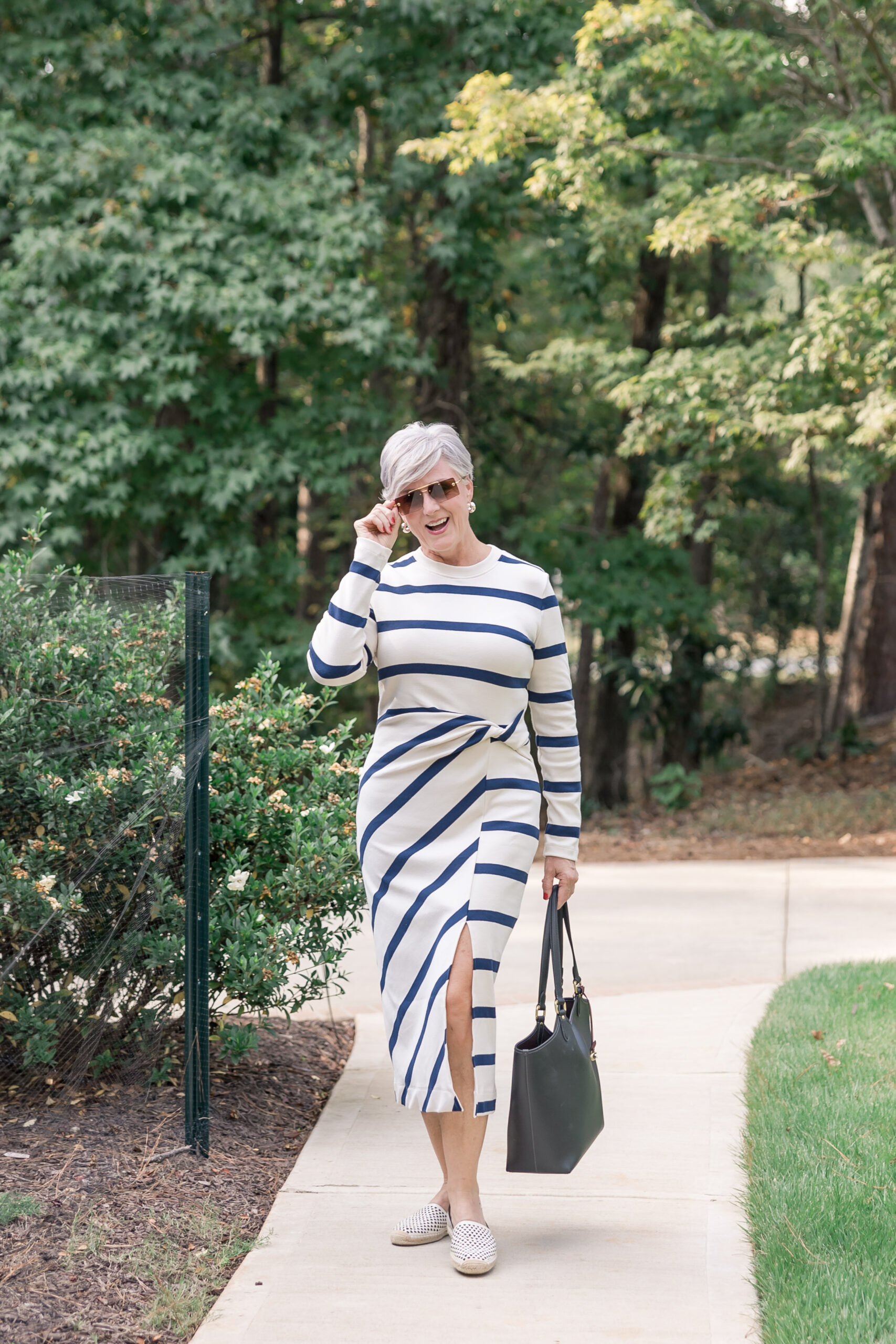 nautical striped dress