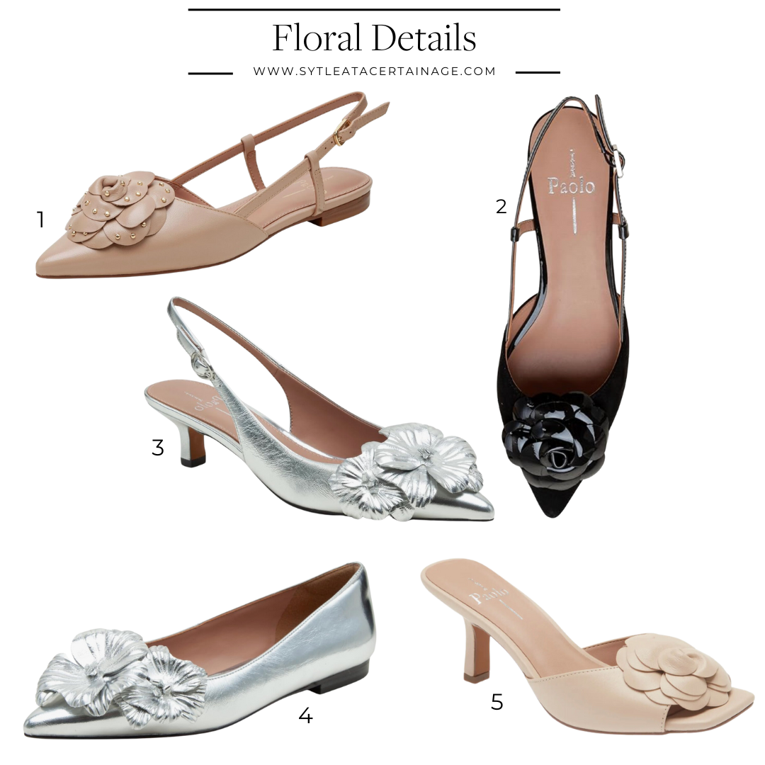 Floral Detailed Shoes Floral Detailed Shoes