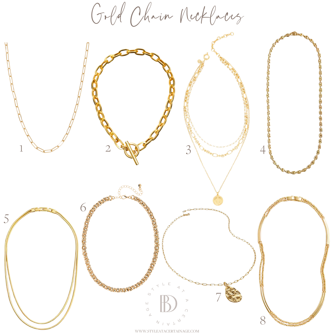 Gold Chain Necklaces Gold Chain Necklaces