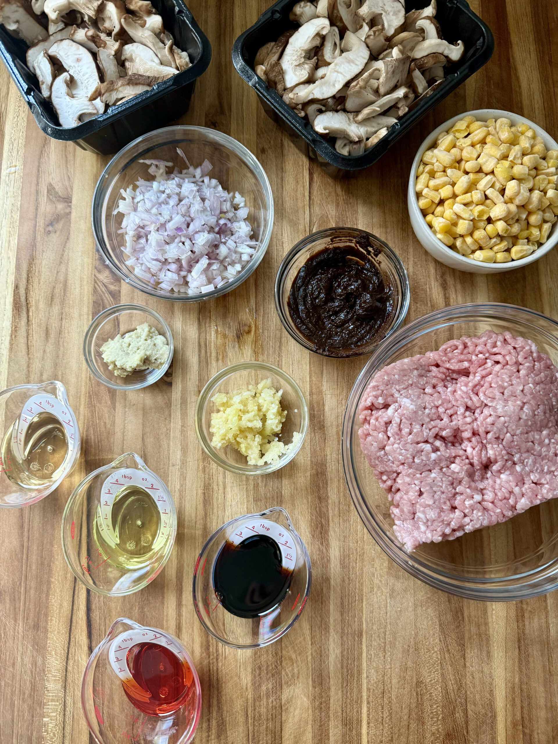 Spicy Miso Ramen ingredients