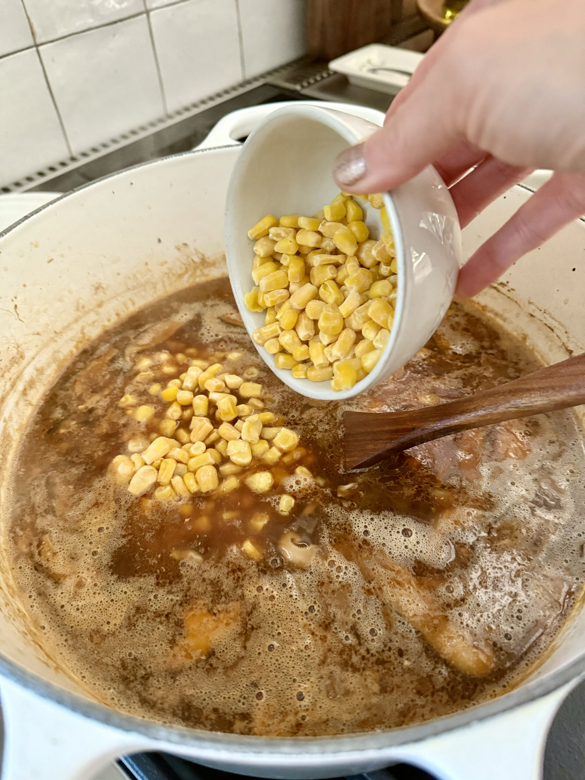 add the corn