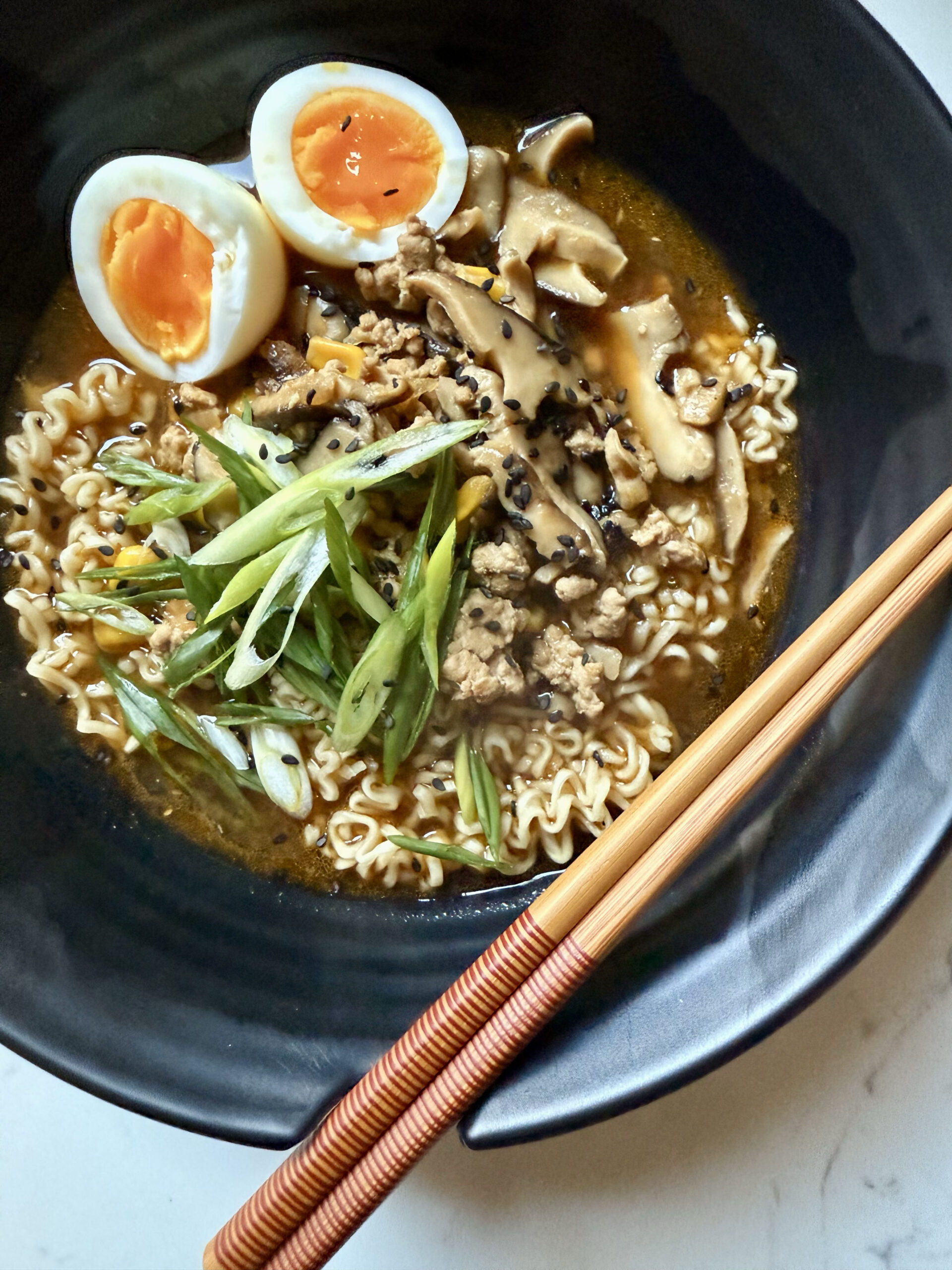 Spicy Miso Ramen toppings