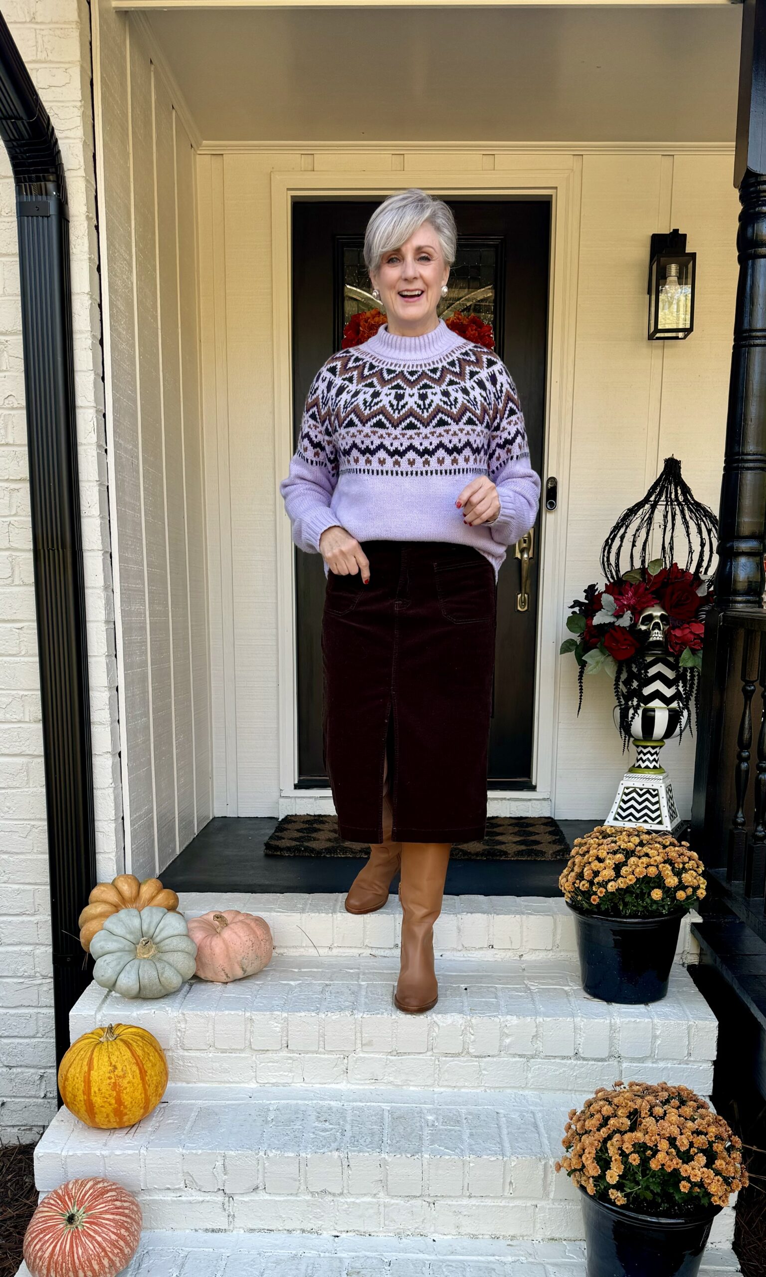 midi skirt with chunky knit outfit midi skirt with chunky knit outfit