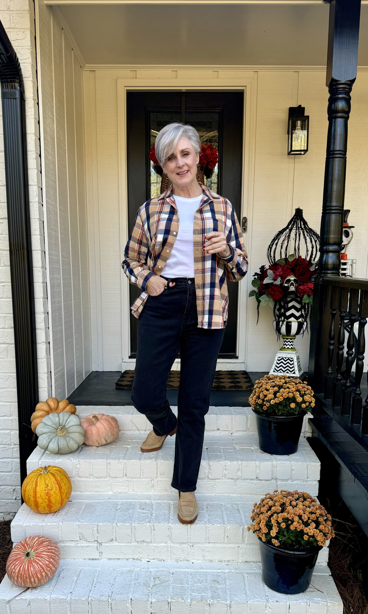 plaid button up with jeans plaid button up with jeans