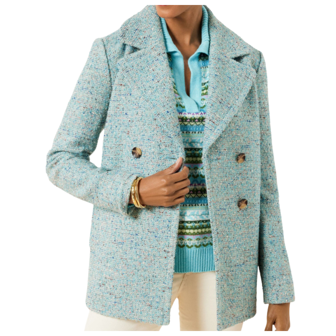 double breasted peacoat