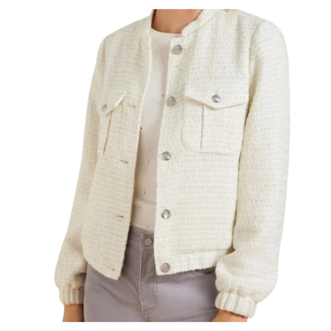 sparkle tweed bomber jacket | Readers' Favorites 10/27-11/03