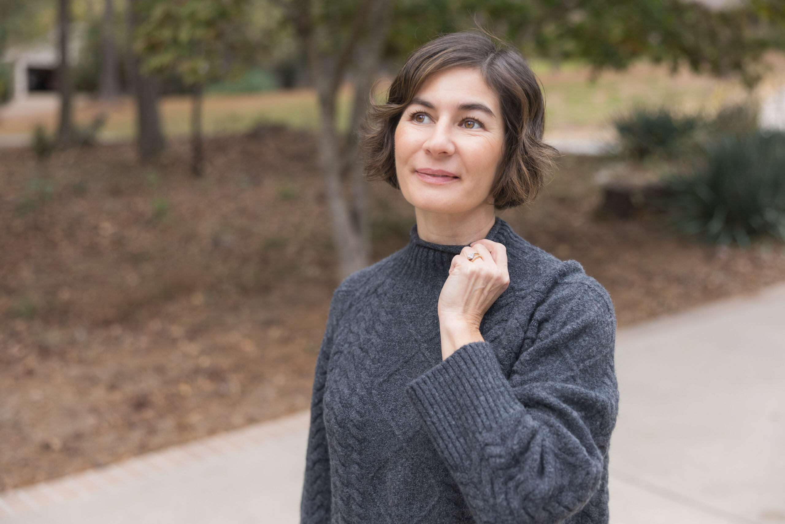 cable knit sweater
