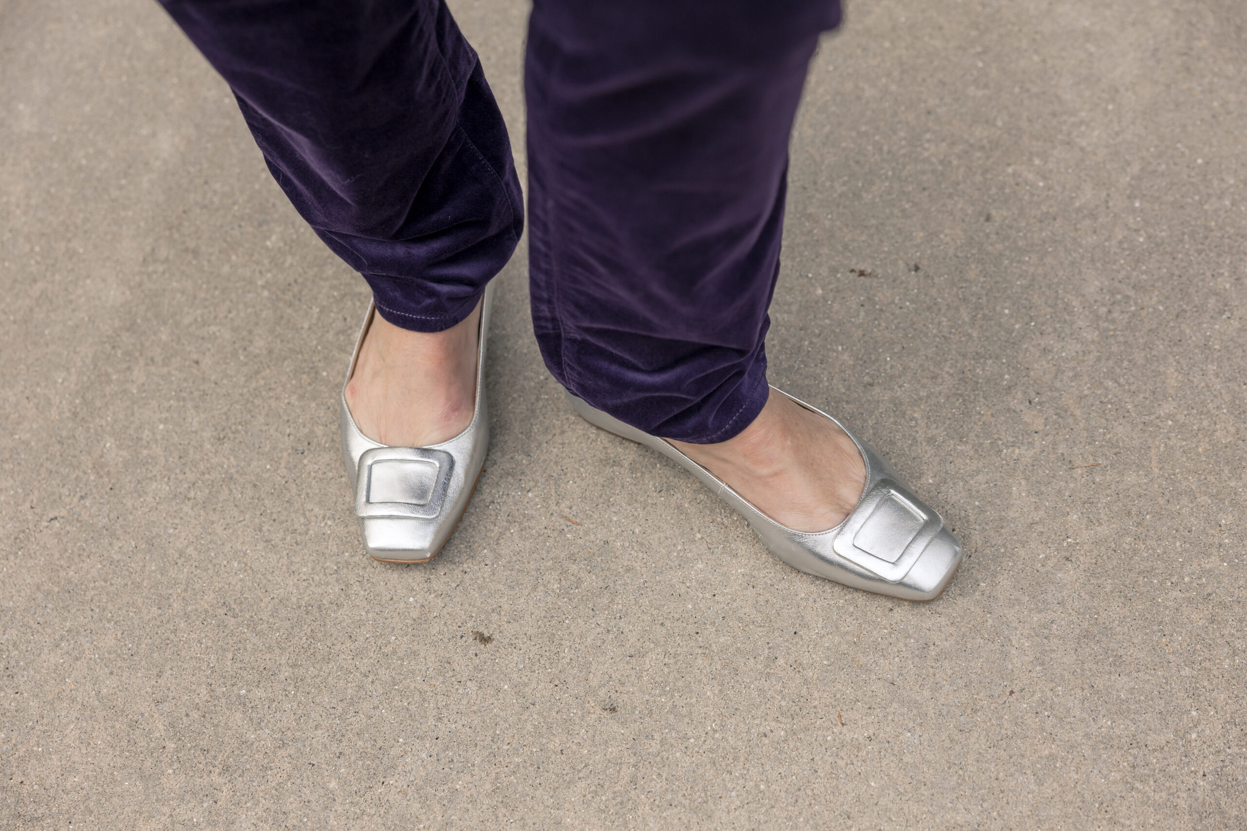 metallic flats