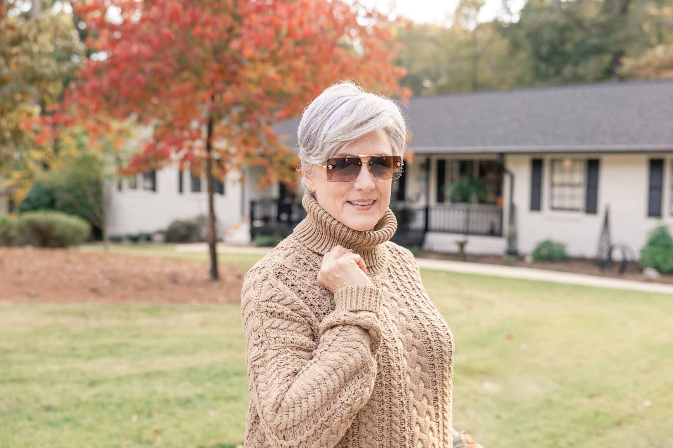 chunky fall sweater