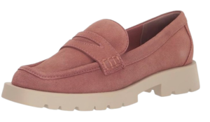Mauve Suede Loafers