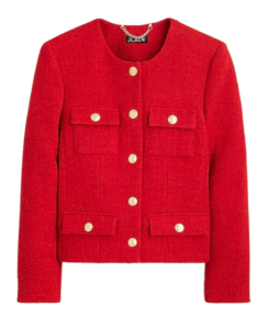 Red Tweed Lady Jacket
