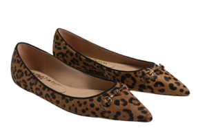 Leopard Print Pointed Toe Flat