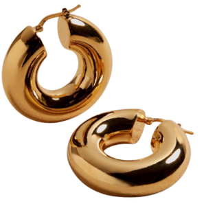 Ravena Large Gold Hoops