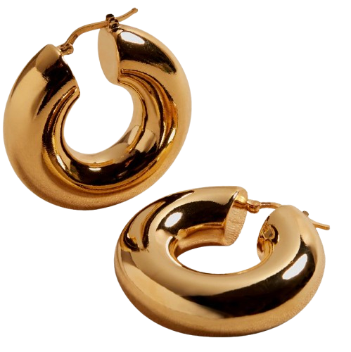 Ravena Large Gold Hoops