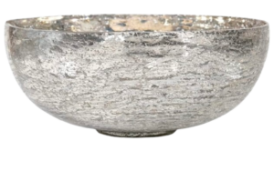 Decorative Mercury Glass Bowl