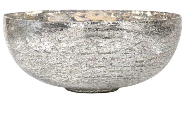 Decorative Mercury Glass Bowl