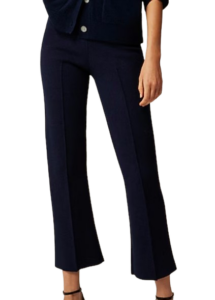 Knit Navy Ankle Pants