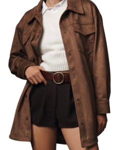 Pilcro Faux Suede Shacket
