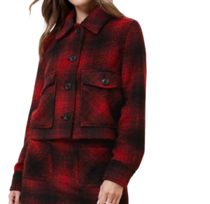 Plaid Cropped Jacket