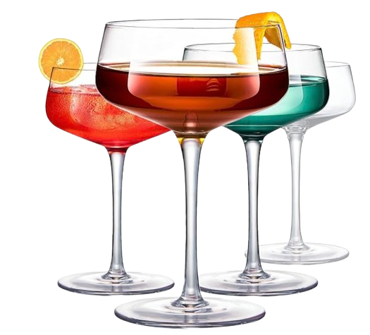 Crystal Coupe Glasses