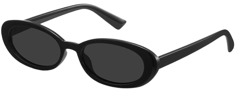 Oval Sunglasses (Black)