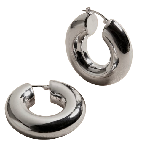 Silver Hoop Earrings