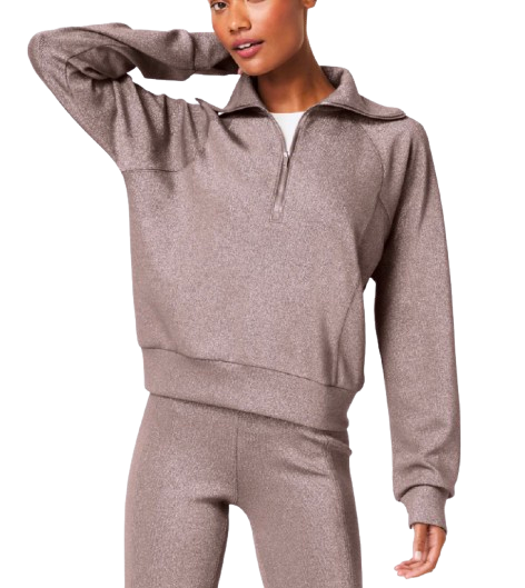 Spanx AirEssentials Half-Zip with Shimmer