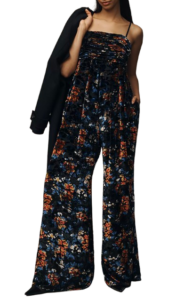 Hutch The Mable Velvet Wide Leg Jumpsuit