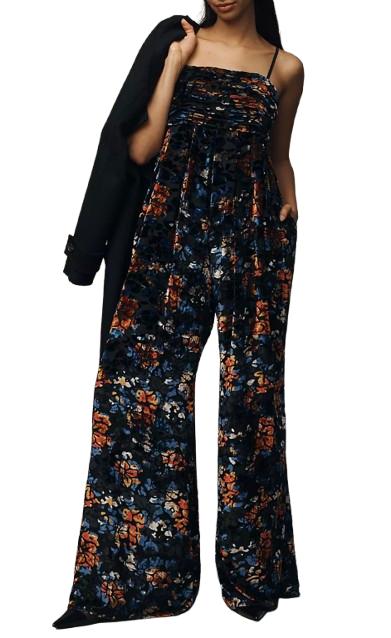 Hutch The Mable Velvet Wide Leg Jumpsuit