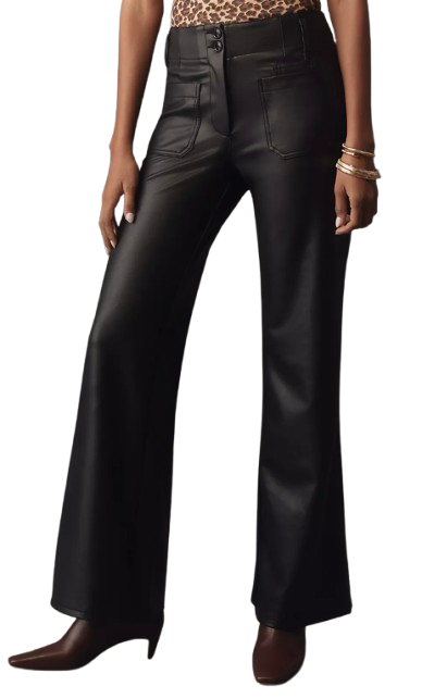 Maeve Junie High Rise Faux Leather Pants