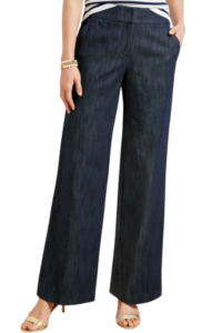 Talbots Refined Denim Wide Leg Pants
