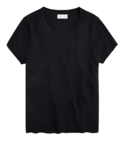 J.Crew Cashmere Relaxed Tee – Black