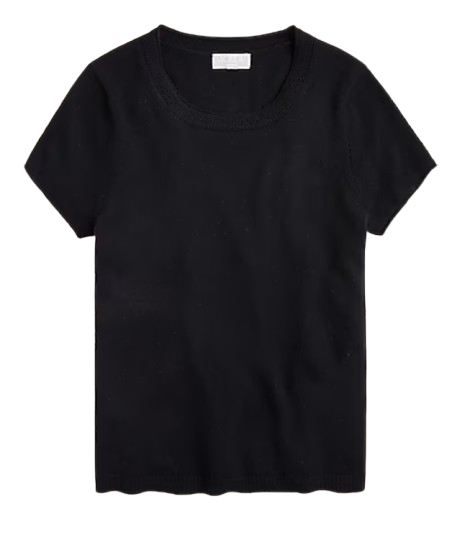 J.Crew Cashmere Relaxed Tee – Black