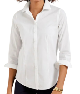 Talbots Perfect White Button Up Shirt