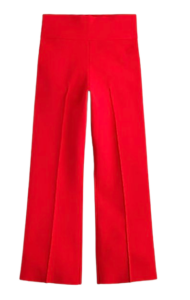 J.Crew Delaney Kickout Sweater Pant – Candy Apple