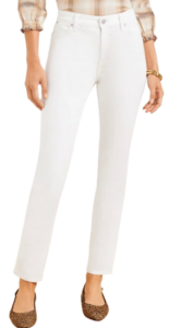 Talbots Slim Ankle Jeans – White