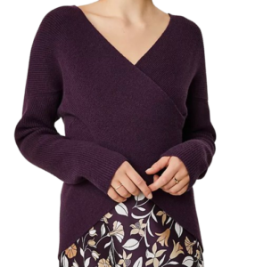 Ann Taylor Ribbed Wrap Sweater