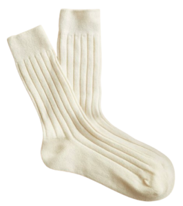 J.Crew Cashmere Blend Ribbed Socks
