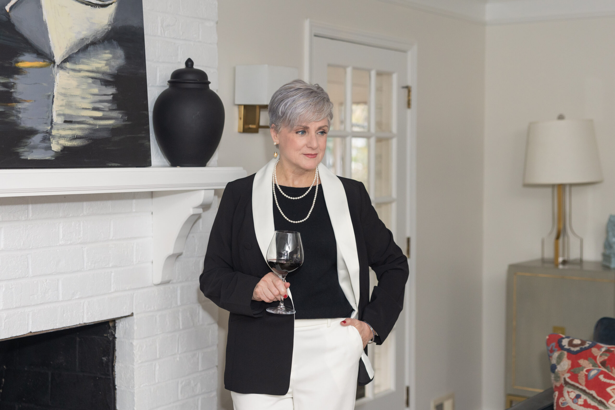 Beth SAACA | November + December 2024 Tuxedo Blazer outfit